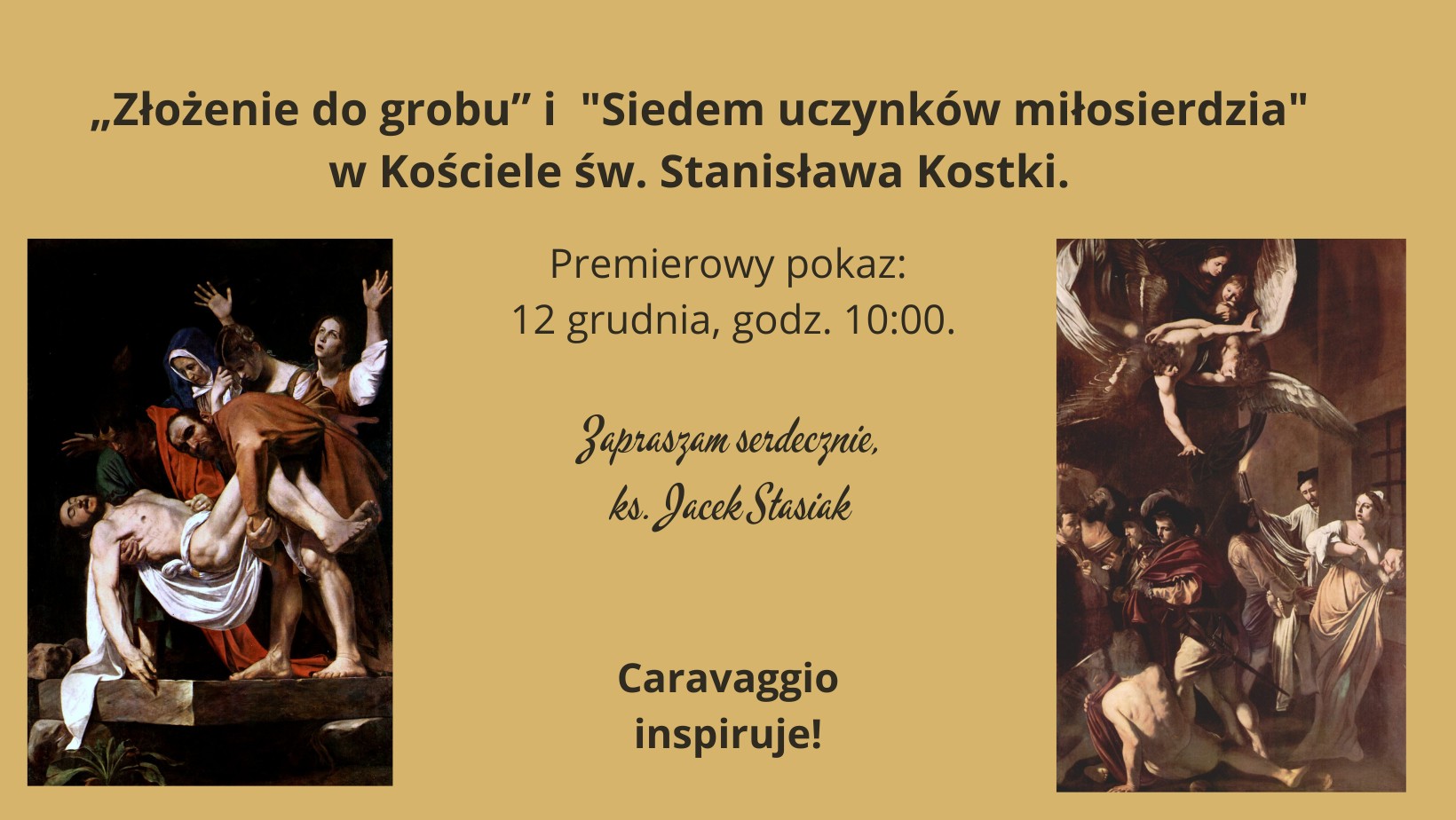 Obrazy Caravaggia w kościele św. Stanisława Kostki w Aleksandrowie Łódzkim